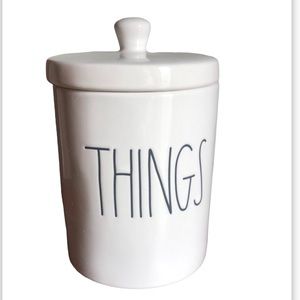 Rae Dunn Lidded THINGS Jar Home Decor